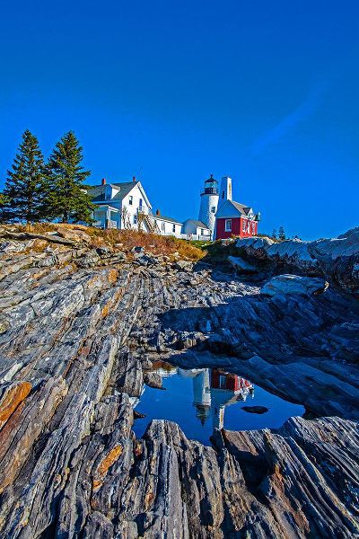 Gulin, Sylvia 아티스트의 USA-New England-Maine-Pemaquid Point Lighthouse작품입니다.